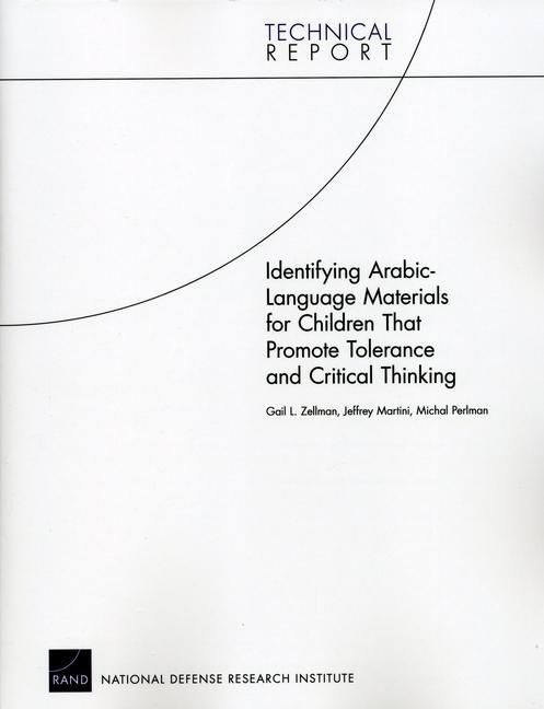 Produktbild: Identifying Arabic-Language Materials for Children That Promote Tolerance and Critical Thinking