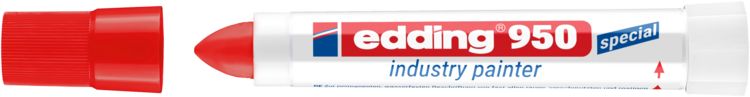 Produktbild: Edding 950 industry painter 4-950002 Industriemarker Rot wasserfest: Ja