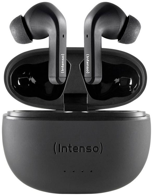 Produktbild: Intenso T300A In Ear Headset Bluetooth&reg; Stereo Schwarz Noise Cancelling Batterieladeanzeige, Headset, Ladecase, Touch-Steuerung
