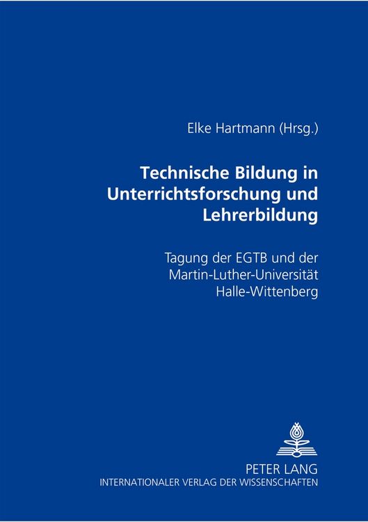 Produktbild: Technische Bildung in Unterrichtsforschung und Lehrerbildung