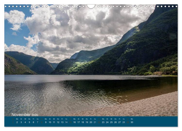 Produktbild: Norwegen atemberaubende Landschaft (Wandkalender 2026 DIN A3 quer), CALVENDO Monatskalender