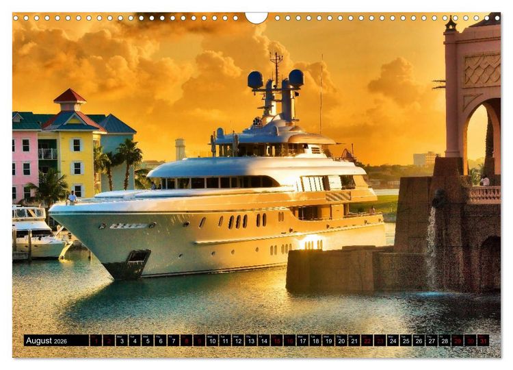 Produktbild: SUPERYACHTS (Wall Calendar 2026 DIN A3 landscape), CALVENDO 12 Month Wall Calendar