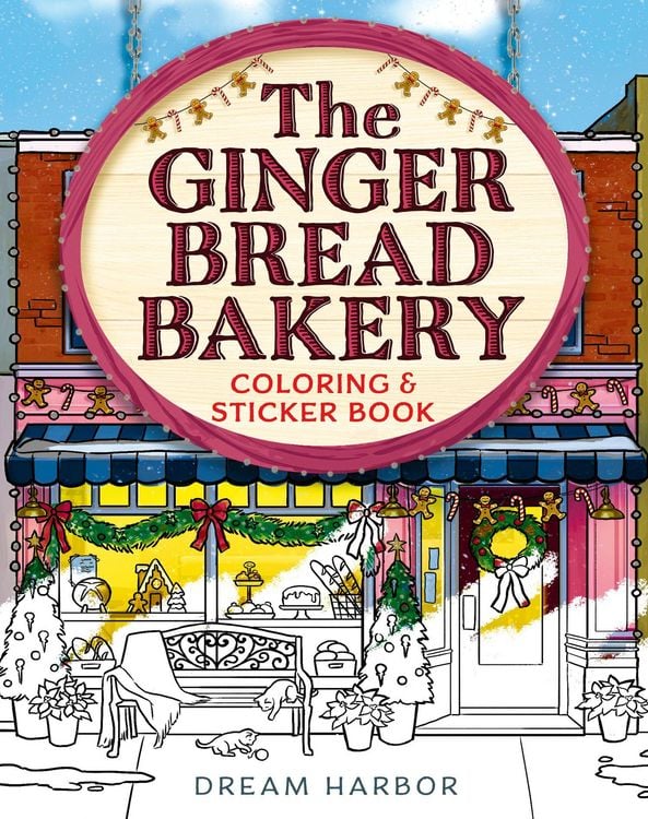 Produktbild: The Gingerbread Bakery Coloring and Sticker Book