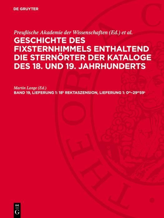 Produktbild: 18h Rektaszension, Lieferung 1: 0m-29m59s