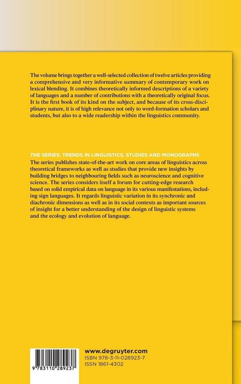 Produktbild: Cross-Disciplinary Perspectives on Lexical Blending