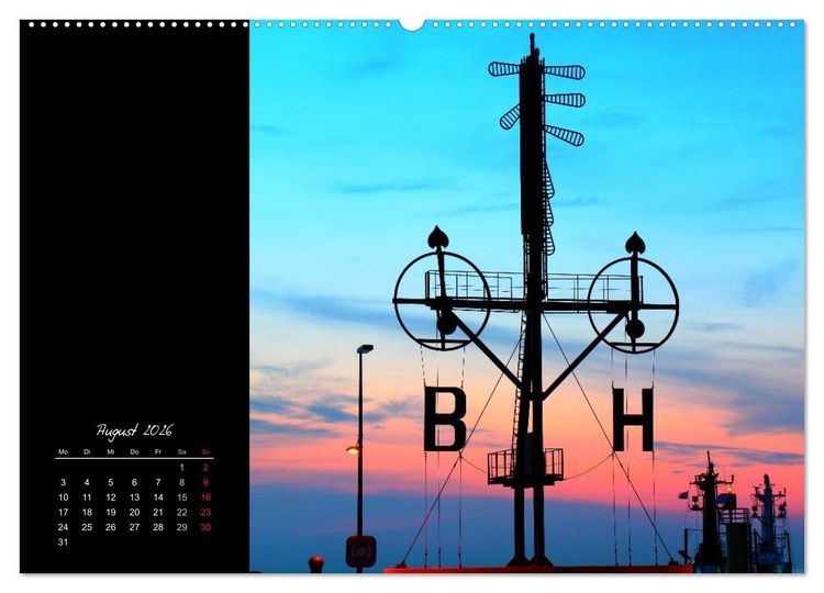 Produktbild: Bremerhaven Nights (hochwertiger Premium Wandkalender 2026 DIN A2 quer), Kunstdruck in Hochglanz