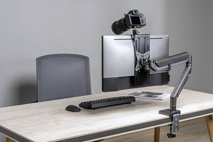 Produktbild: SpeaKa Professional Ger&auml;te-Halterung VESA-kompatibel Passend f&uuml;r Serie (Halter): Universal Schwarz