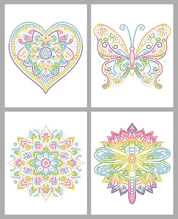 Produktbild: DOTZIES BY DIAMOND DOTZ - Diamond Painting Neon Mandalas