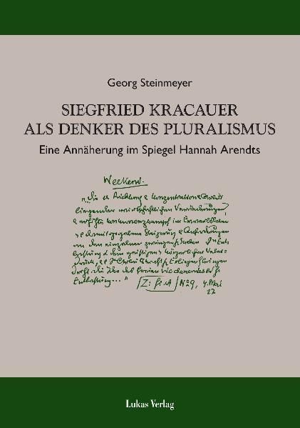 Produktbild: Siegfried Kracauer als Denker des Pluralismus