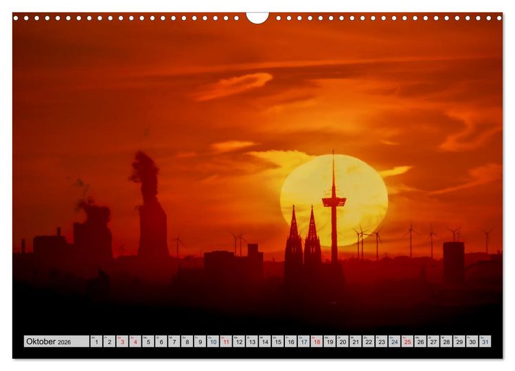 Produktbild: K&ouml;lsche Impressionen bei Tag und Nacht (Wandkalender 2026 DIN A3 quer), CALVENDO Monatskalender