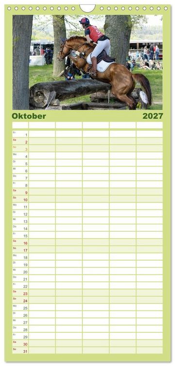 Produktbild: Familienplaner 2027 - Die Buschreiter mit 5 Spalten (Wandkalender, 21 x 45 cm) CALVENDO