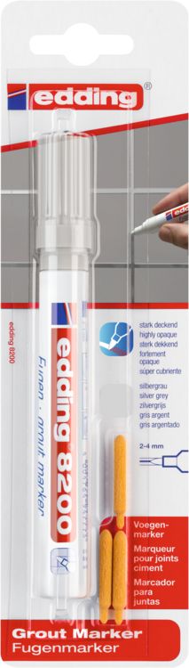 Produktbild: Edding 8200 4-8200-1-4026 Fugenmarker Silber-Grau 2 mm, 4mm