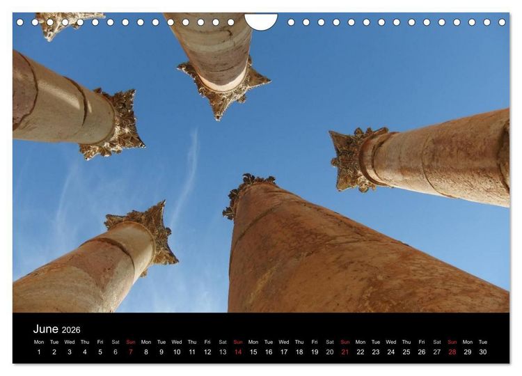 Produktbild: Monuments of Jordan 2026 (Wall Calendar 2026 DIN A4 landscape), CALVENDO 12 Month Wall Calendar