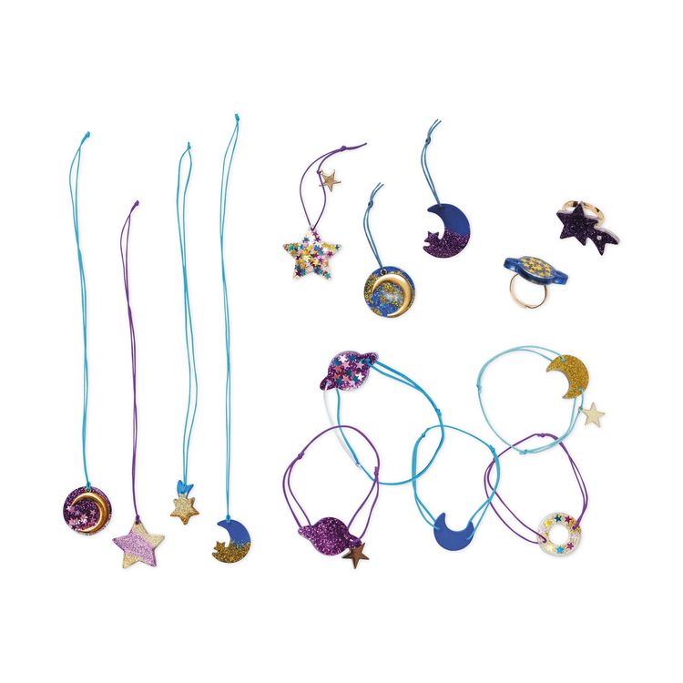 Produktbild: Galaktischer Harzschmuck zum Selbermachen (14 Schmuckst&uuml;cke)