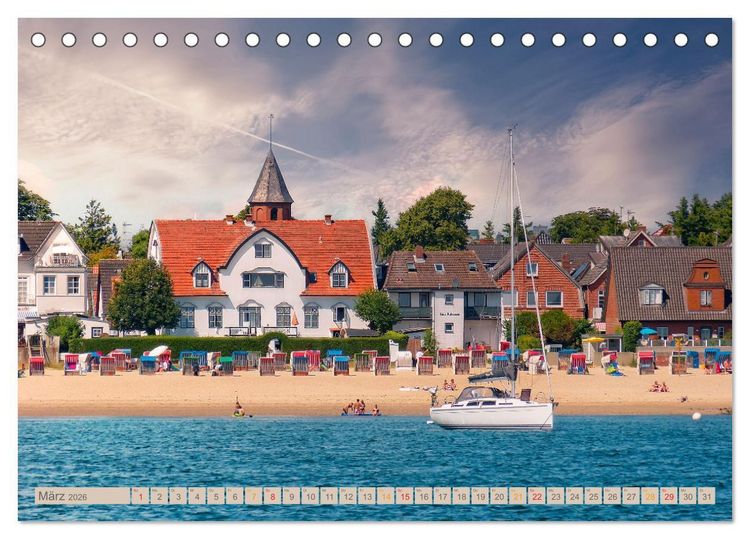Produktbild: Nordsee-Urlaub (Tischkalender 2026 DIN A5 quer), CALVENDO Monatskalender