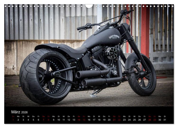 Produktbild: Exklusive Best of Fat Ass Custombike Edition, feinste Harleys mit fettem Hintern (Wandkalender 2026 DIN A3 quer), CALVENDO Monatskalender