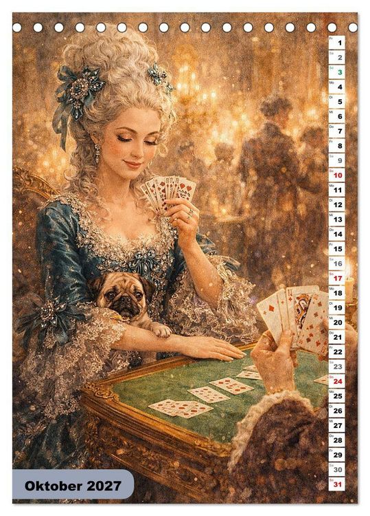 Produktbild: Glanz des Rokoko (Tischkalender 2027 DIN A5 hoch), CALVENDO Monatskalender