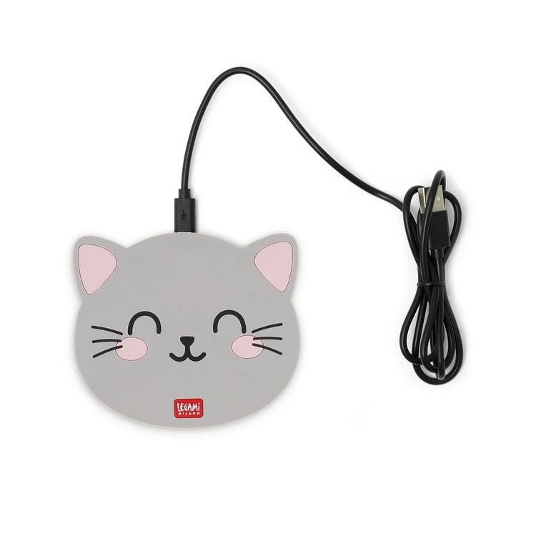 Produktbild: Legami Kabellose Ladestation f&uuml;r Smartphone - Super Fast - K&auml;tzchen