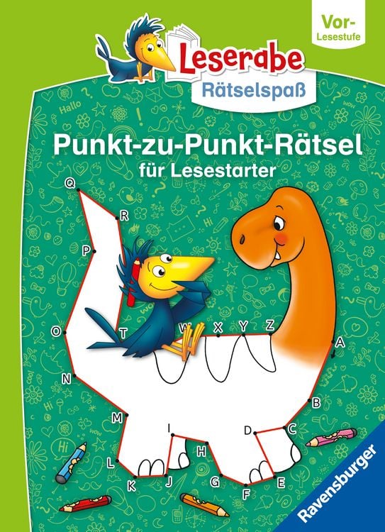 Produktbild: Leserabe Rätselspaß - Punkt-zu-Punkt-Rätsel für Lesestarter (Vor-Lesestufe)