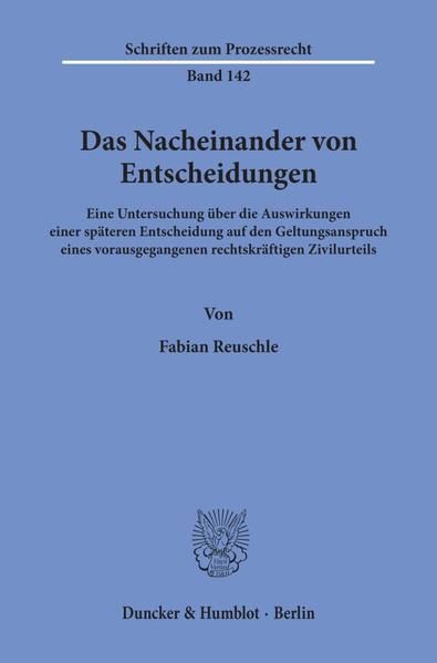 Produktbild: Das Nacheinander von Entscheidungen.