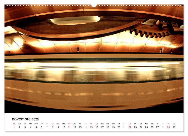 Produktbild: Paris M&eacute;tropolitain (Calendrier mural 2026 DIN A2 vertical) calendrier de bureau