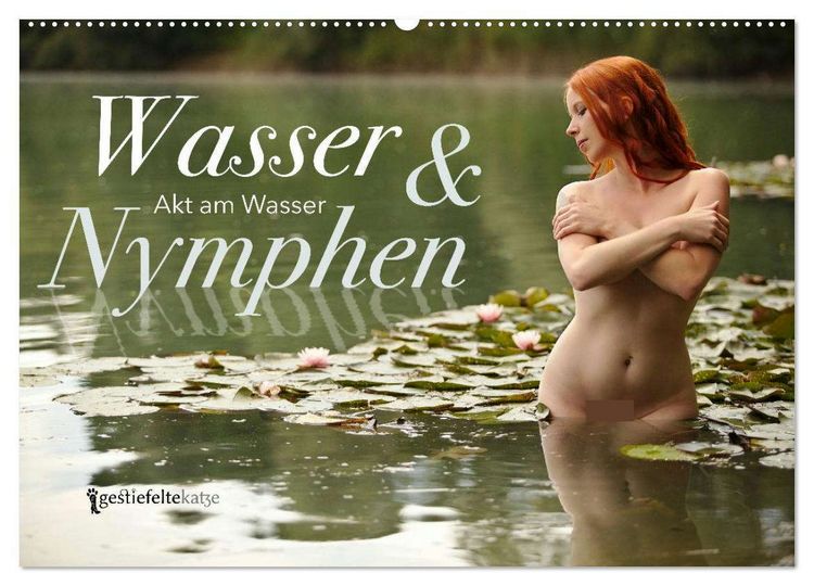 Produktbild: Wasser und Nymphen - Akt am Wasser (Wandkalender 2026 DIN A2 quer), CALVENDO Monatskalender