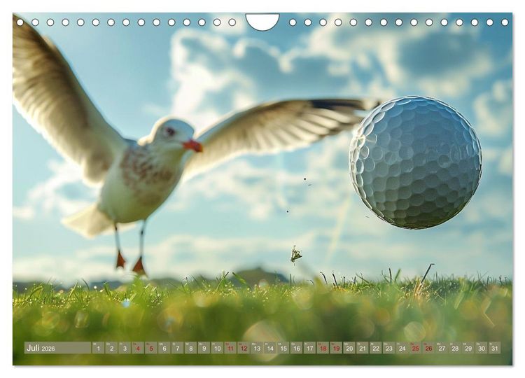Produktbild: Tierische Balljunkies (Wandkalender 2026 DIN A4 quer), CALVENDO Monatskalender