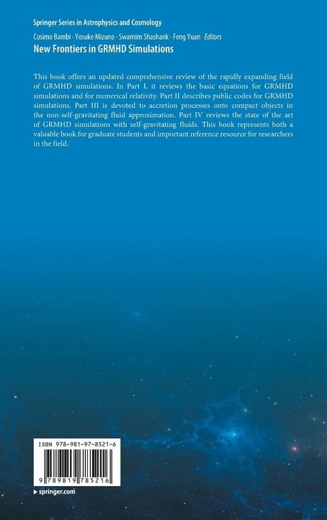 Produktbild: New Frontiers in GRMHD Simulations