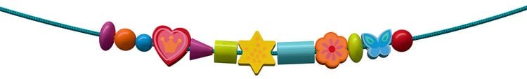 Produktbild: HABA 2012247001 - Jewelry Fun, F&auml;delspiel Schmuckst&uuml;cke, 63-teilig