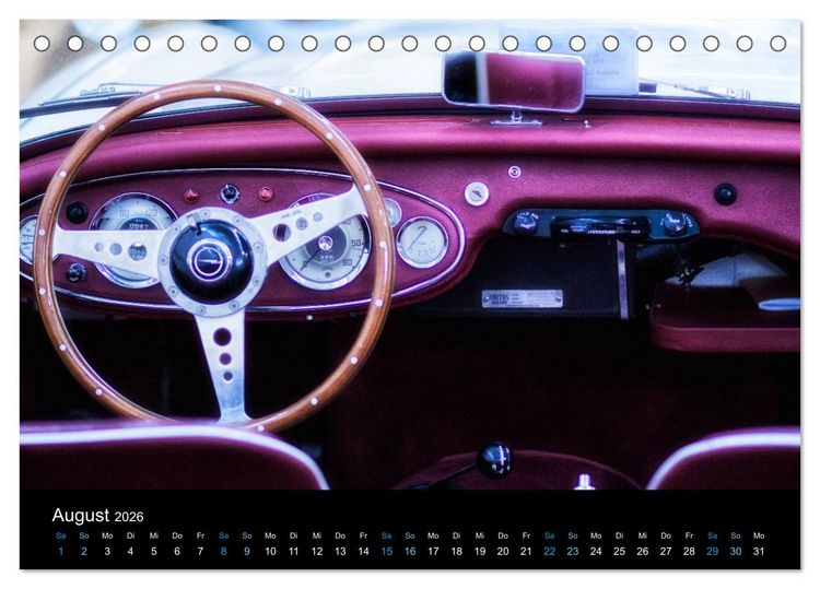 Produktbild: CLASSIC COCKPITS - Funktionale Kunstwerke aus einer anderen Zeit (Tischkalender 2026 DIN A5 quer), CALVENDO Monatskalender