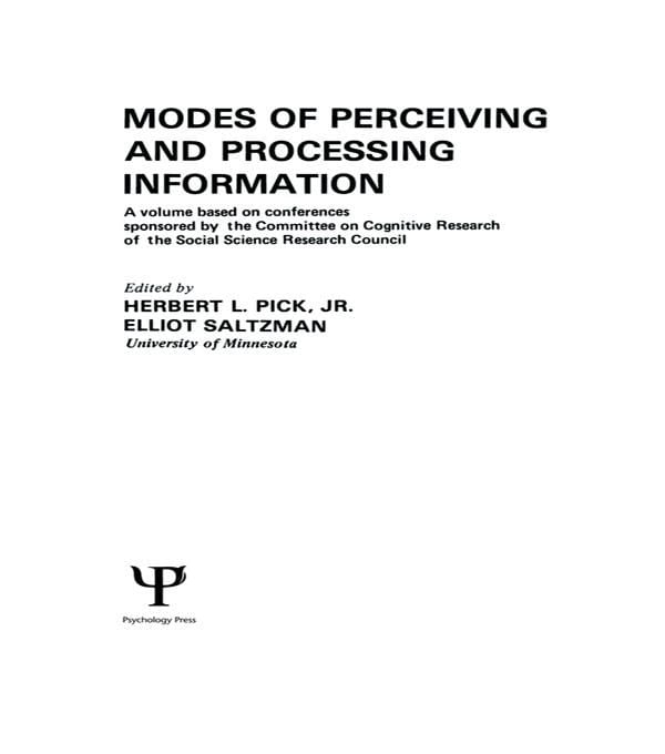 Produktbild: Modes of Perceiving and Processing Information