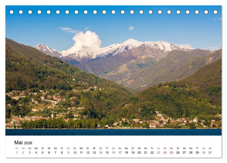 Produktbild: Lago Maggiore - Unterwegs am Westufer (Tischkalender 2026 DIN A5 quer), CALVENDO Monatskalender