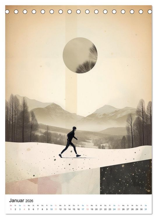 Produktbild: Laufkunst. (Tischkalender 2026 DIN A5 hoch), CALVENDO Monatskalender