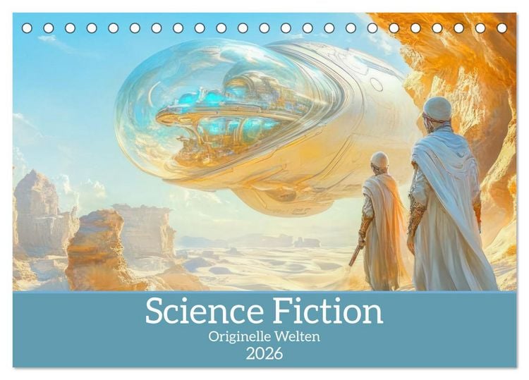 Produktbild: Science Fiction - Originelle Welten (Tischkalender 2026 DIN A5 quer), CALVENDO Monatskalender