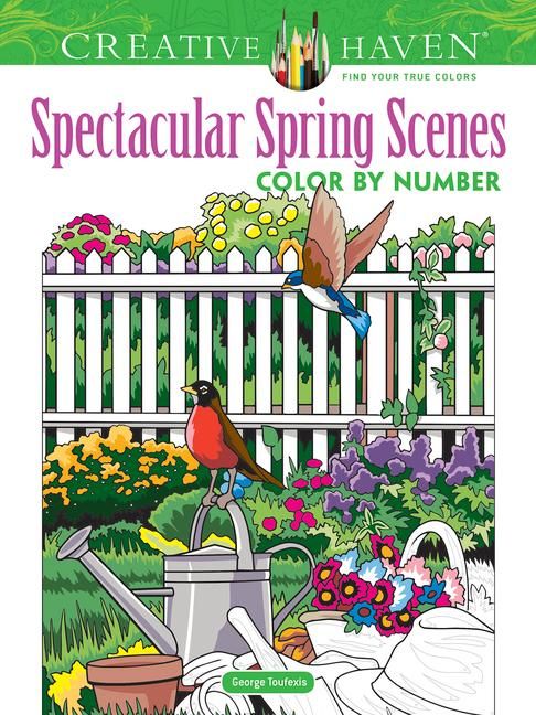Produktbild: Creative Haven Spectacular Spring Scenes Color by Number