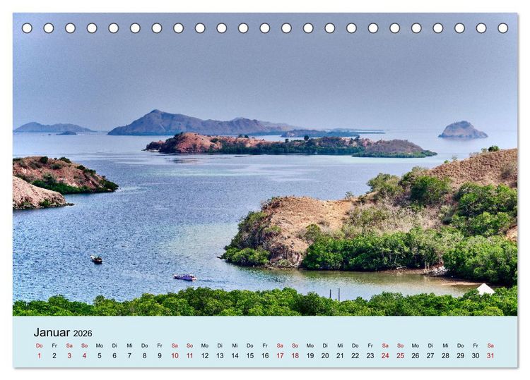 Produktbild: Indonesien - Die kleinen Sundainseln (Tischkalender 2026 DIN A5 quer), CALVENDO Monatskalender