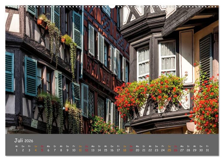 Produktbild: Eindr&uuml;cke aus dem Elsass (Wandkalender 2026 DIN A2 quer), CALVENDO Monatskalender