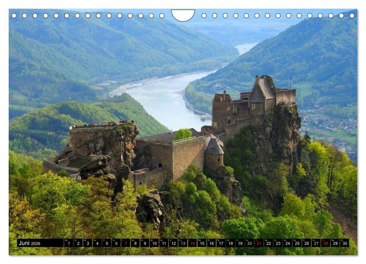 Produktbild: Die Wachau - An der Donau zwischen Melk und Krems (Wandkalender 2026 DIN A4 quer), CALVENDO Monatskalender
