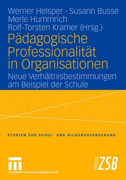Produktbild: P&auml;dagogische Professionalit&auml;t in Organisationen