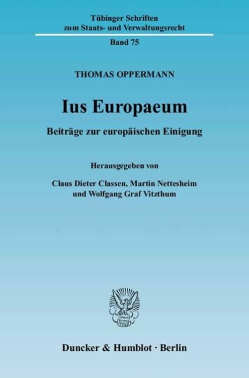 Ius Europaeum.