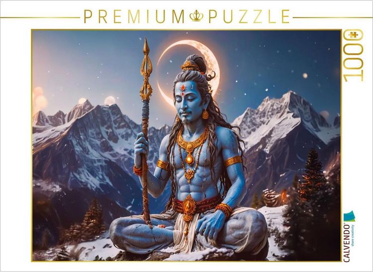 Produktbild: CALVENDO Puzzle Shiva, der Zerst&ouml;rer und Erneuerer | 1000 Teile Lege-Gr&ouml;&szlig;e 64x48cm Foto-Puzzle f&uuml;r gl&uuml;ckliche Stunden