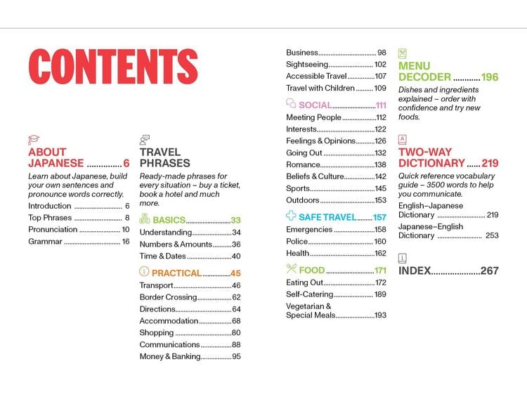 Produktbild: Lonely Planet Japanese Travel Phrasebook & Dictionary