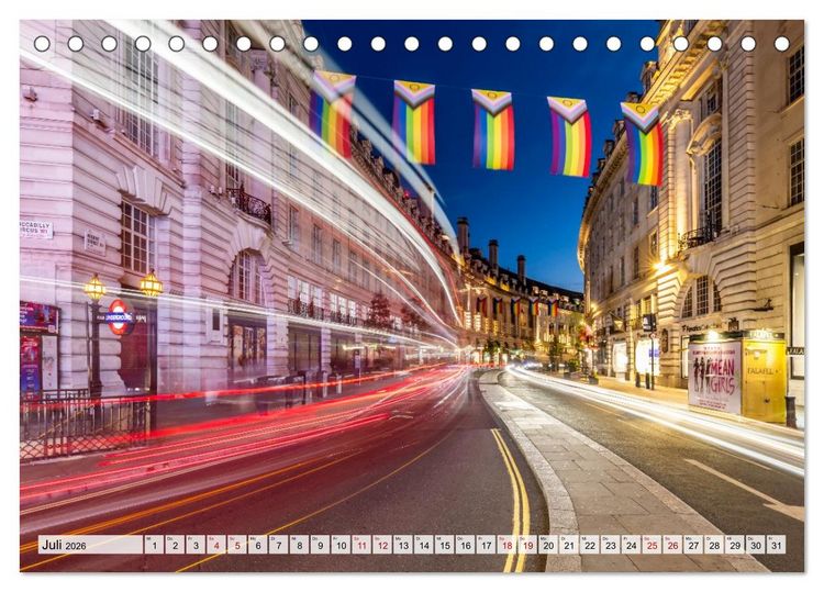 Produktbild: LONDON Magie einer Metropole (Tischkalender 2026 DIN A5 quer), CALVENDO Monatskalender