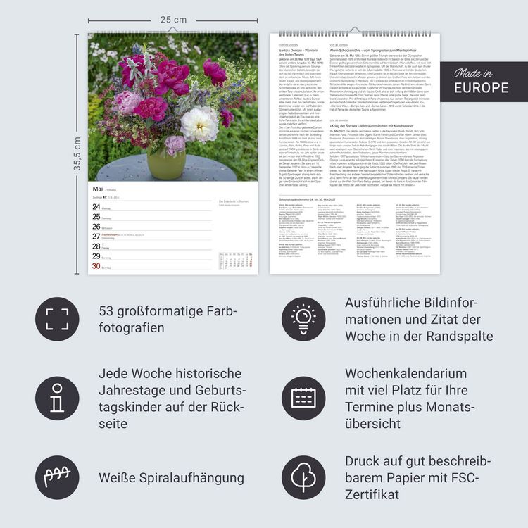 Produktbild: Blumenpracht Wochenplaner 2027 - 53 stimmungsvolle Fotografien