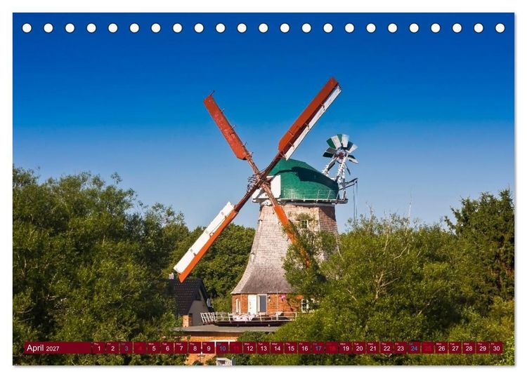 Produktbild: Mecklenburg-Western Pomerania. Impressions from the Baltic coast (Desk Calendar 2027 DIN A5 landscape), CALVENDO 12 Month DeskCalendar