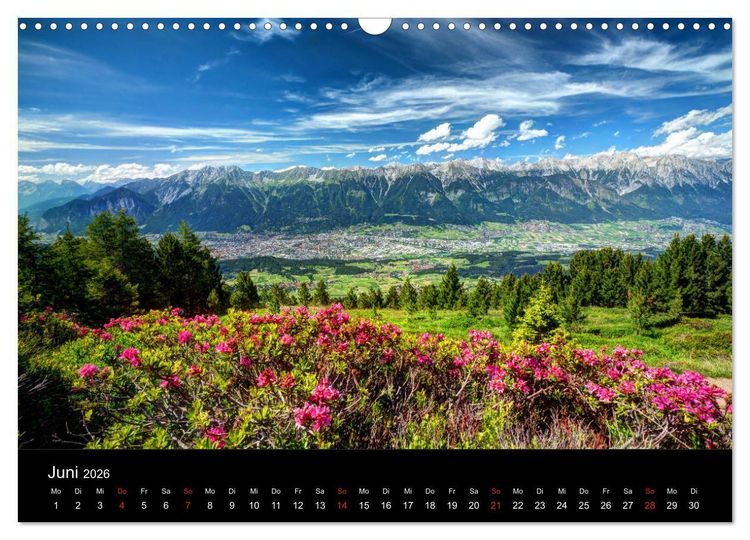 Produktbild: Innsbruck - Capital of the Alps (Wandkalender 2026 DIN A3 quer), CALVENDO Monatskalender