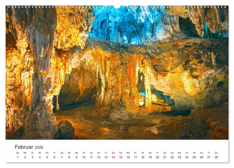 Produktbild: H&ouml;hlen - Eine Abenteuerreise ins Unbekannte. (hochwertiger Premium Wandkalender 2026 DIN A2 quer), Kunstdruck in Hochglanz