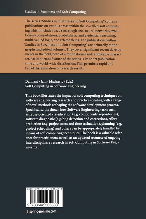 Produktbild: Soft Computing in Software Engineering