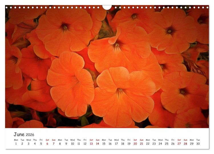 Produktbild: Vivacious Florals (Wall Calendar 2026 DIN A3 landscape), CALVENDO 12 Month Wall Calendar