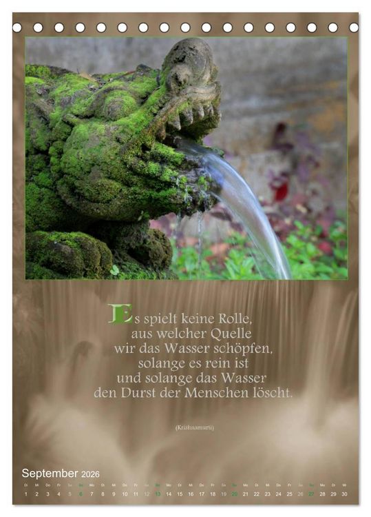 Produktbild: G&ouml;tter, D&auml;monen und Weisheiten aus Fernost (Tischkalender 2026 DIN A5 hoch), CALVENDO Monatskalender